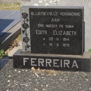 FERREIRA Edith Elizabeth 1914-1975