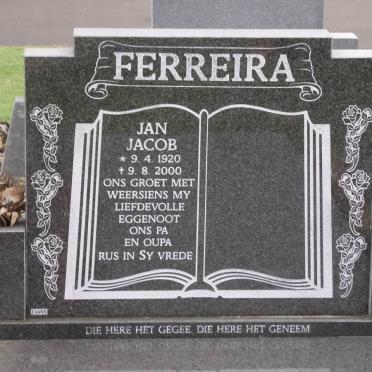 FERREIRA Jan Jacob 1920-2000