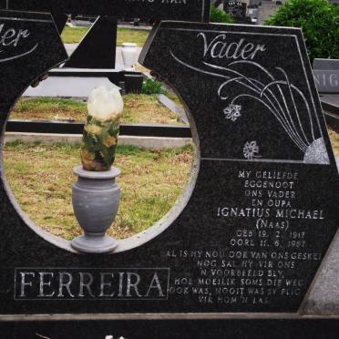 FERREIRA Ignatius Michael 1917-1987