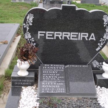 FERREIRA Jeanette 1959-2005