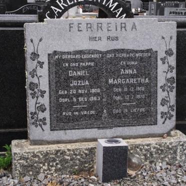 FERREIRA Daniel Jozua 1906-1963 &amp; Anna Margaretha 1908-1970