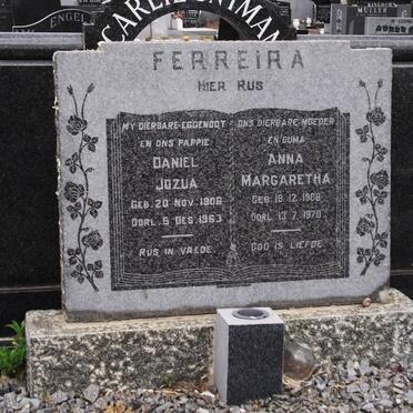 FERREIRA Daniel Jozua 1906-1963 &amp; Anna Margaretha 1908-1970