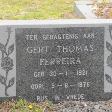 FERREIRA Gert Thomas 1921-1976