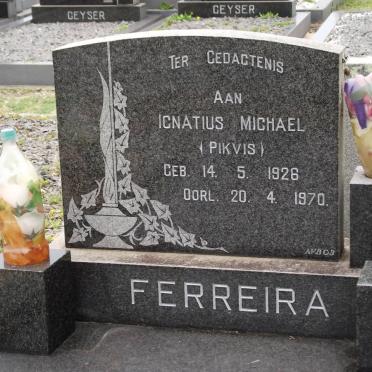 FERREIRA Ignatius Michael 1926-1970