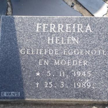 FERREIRA Helen 1945-1989