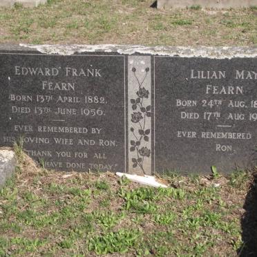 FEARN Edward Frank 1882-1956 &amp; Lillian May 1893-1973