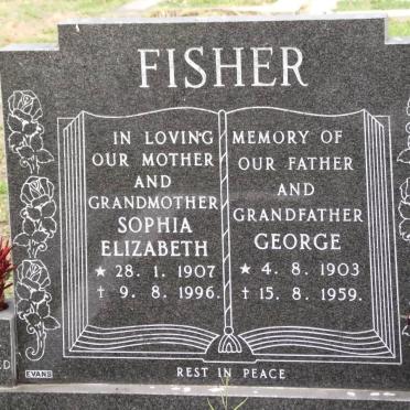 FISHER George 1903-1959 &amp; Sophia Elizabeth 1907-1996