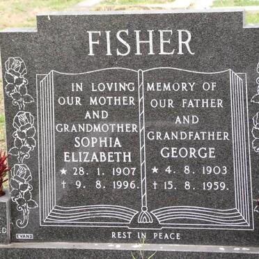 FISHER George 1903-1959 &amp; Sophia Elizabeth 1907-1996