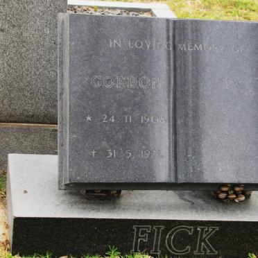FICK Gordon 1908-1971