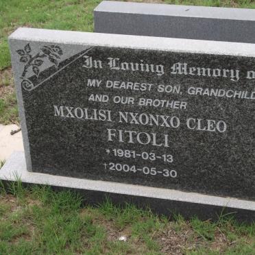 FITOLI Mxolisi Nxonxo Cleo 1981-2004