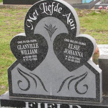 FIELD Glanville William 1932-1994 &amp; Elsie Johanna 1942-2005