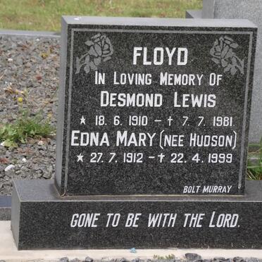 FLOYD Desmond Lewis 1910-1981 &amp; Edna Mary HUDSON 1912-1999