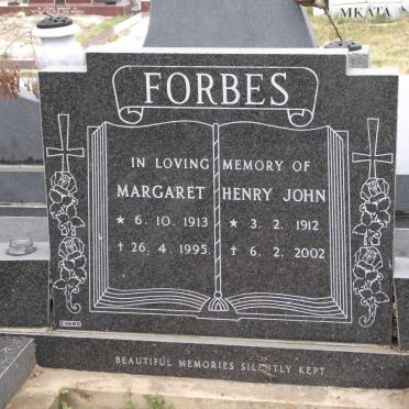 FORBES Henry John 1912-2002 &amp; Margaret 1913-1995
