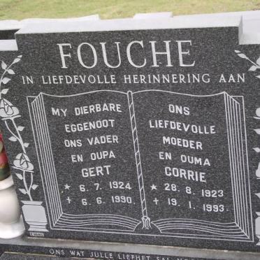 FOUCHE Gert 1924-1990 &amp; Corrie 1923-1993