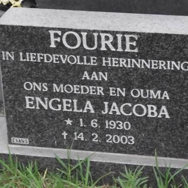 FOURIE Engela Jacoba 1930-2003