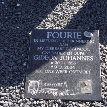FOURIE Gideon Johannes 1955-2004