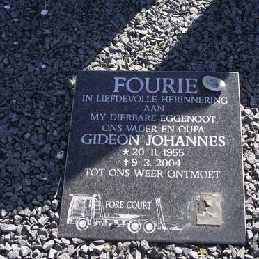 FOURIE Gideon Johannes 1955-2004