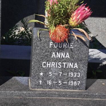 FOURIE Anna Christina 1933-1987