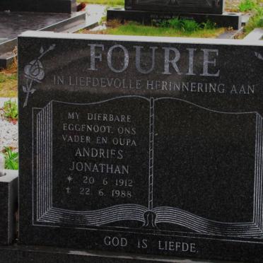 FOURIE Andries Jonathan 1912-1988