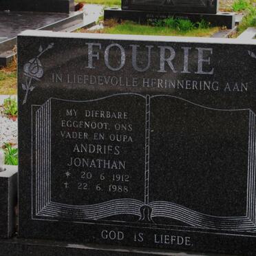 FOURIE Andries Jonathan 1912-1988