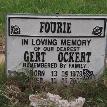 FOURIE Gert Ockert 1979-2000