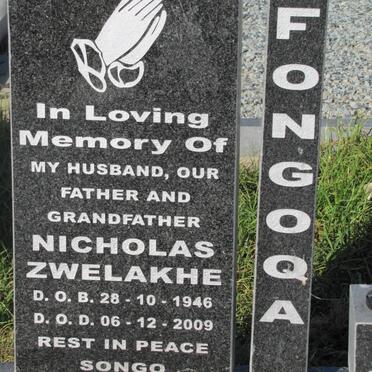 FONGOQA Nicholas Zwelakhe 1946-2009