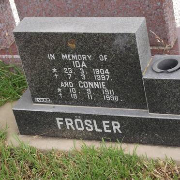 FROSLER Ida 1904-1997 :: FOSLER Connie 1911-1998