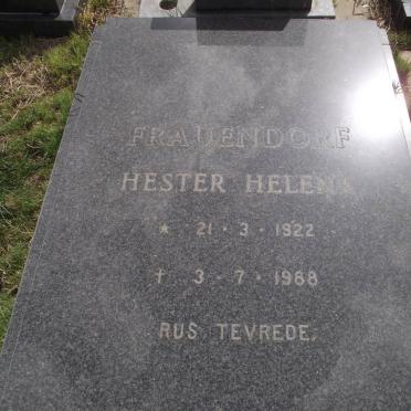 FRAUENDORF Hester Helena 1922-1988