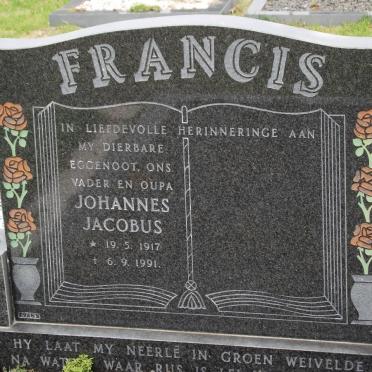 FRANCIS Johannes Jacobus 1917-1991