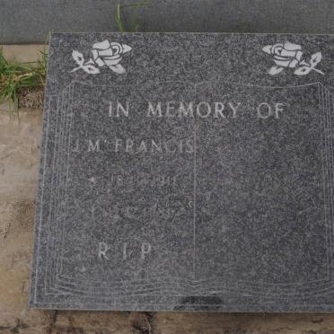 FRANCIS J.M. 1911-1981