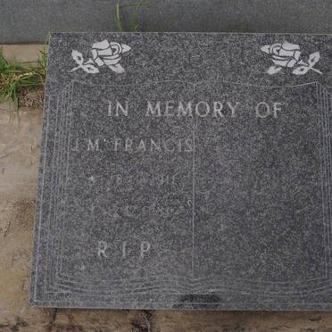 FRANCIS J.M. 1911-1981