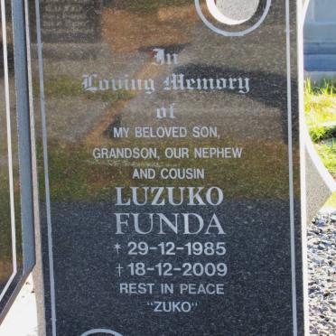 FUNDA Luzuko 1985-2009