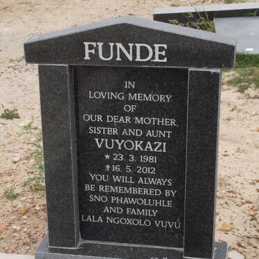 FUNDE Vuyokazi 1981-2012