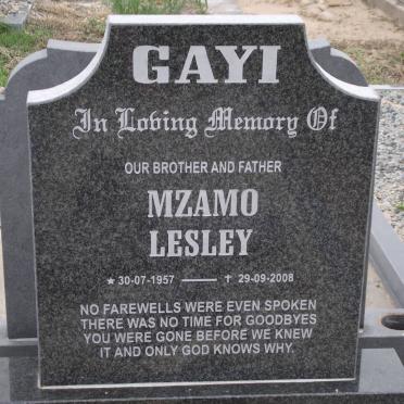 GAYI Mzamo Lesley 1957-2008