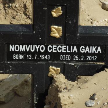 GAIKA Nomvuyo Cecelia 1943-2012