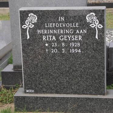 GEYSER Rita 1928-1994