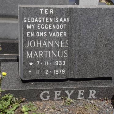 GEYER Johannes Martinus 1933-1979