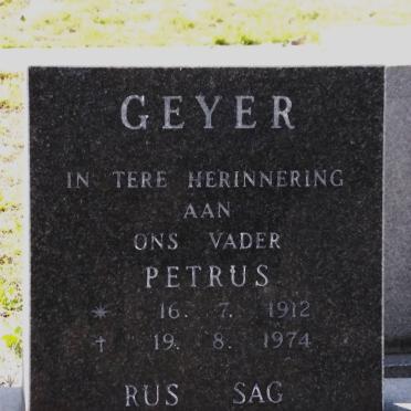 GEYER Petrus 1912-1974