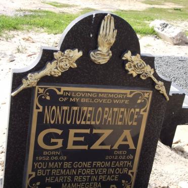 GEZA Nontutuzelo Patience 1952-2012