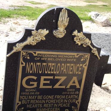 GEZA Nontutuzelo Patience 1952-2012