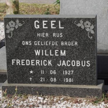 GEEL Willem Frederick Jacobus 1927-1981