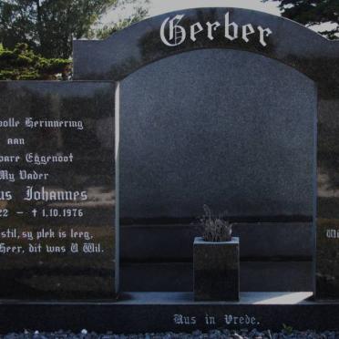 GERBER Cornelius Johannes 1922-1976 &amp; Esther Margaretha 1924-1992