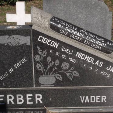 GERBER Gideon Nicholas Jakob 1916-1979 &amp; Faith Magdaline 1922-2006 