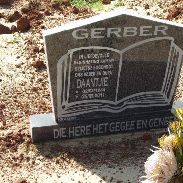 GERBER Daniel Barnard 1944-2011