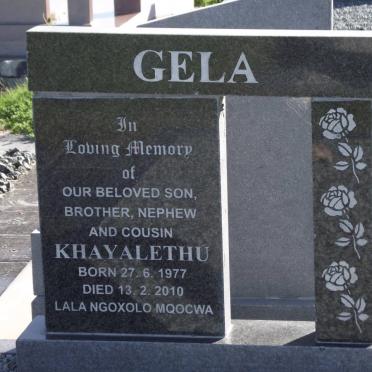 GELA Khayalethu 1977-2010