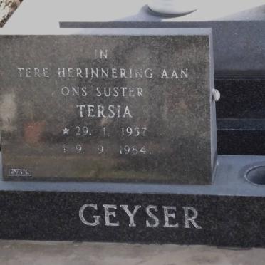 GEYSER Tersia 1957-1984