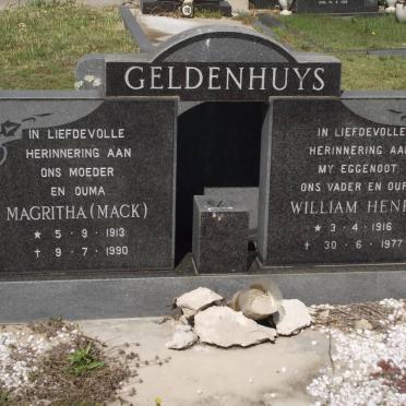 GELDENHUYS Magritha 1913-1990 &amp; William Henry 1916-1977