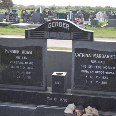 GERBER Hendrik Adam 1908-1981 &amp; Catrina Margarietha 1924-2011
