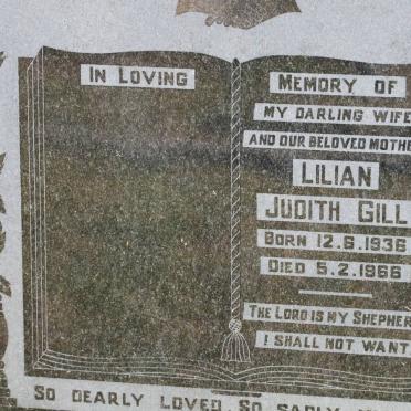 GILL Lilian Judith 1936-1966