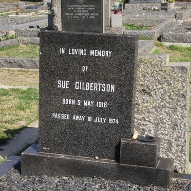 GILBERTSON Sue 1916-1974